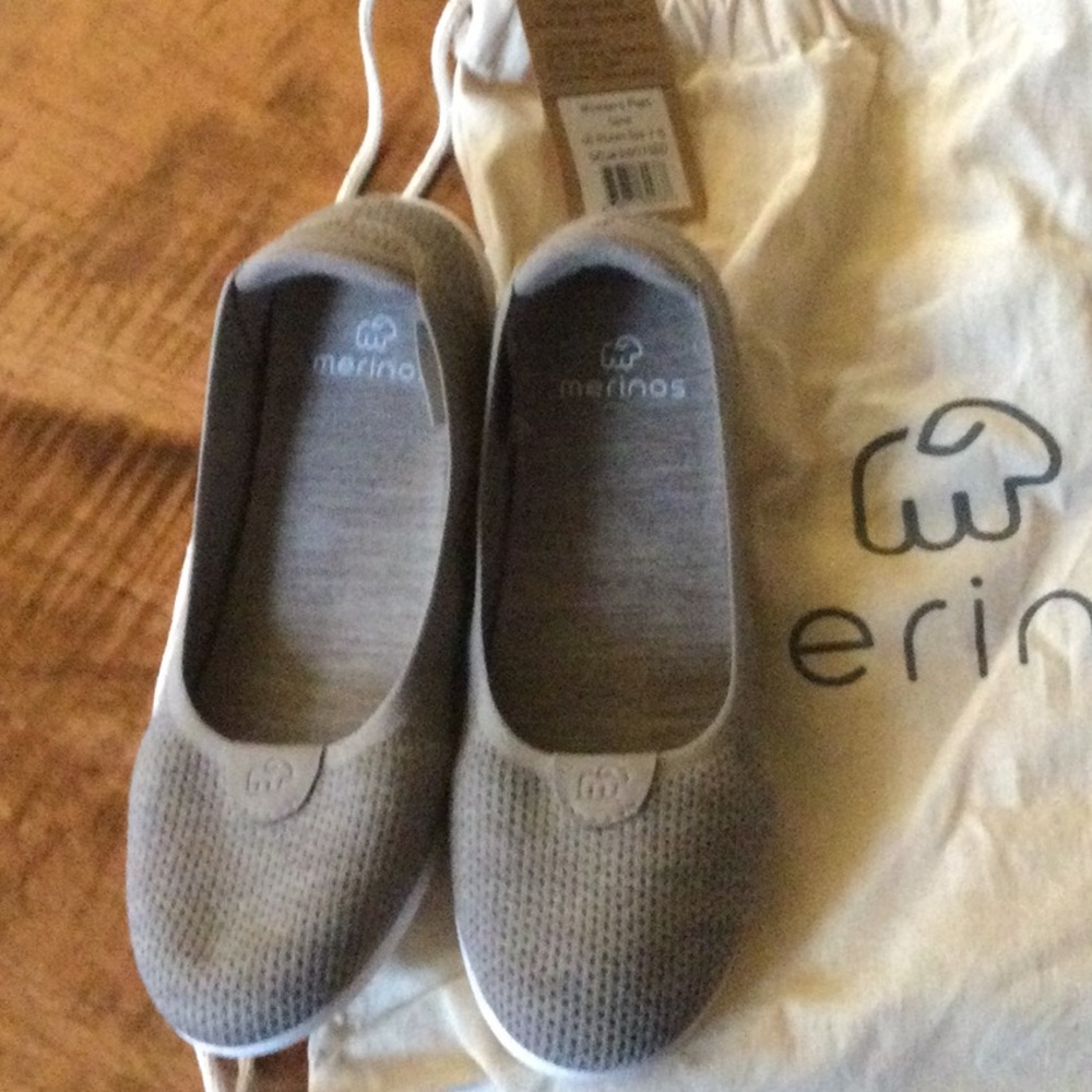 MERINOS Women’s Lightweight Merino Wool Ballerina Flat Shoes 7